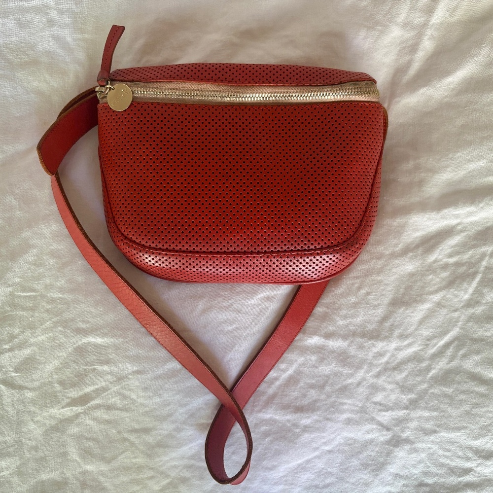 Clare V fanny pack in red